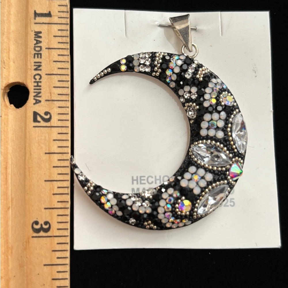 Sterling Silver Moon Pendant - Picture 4 of 5